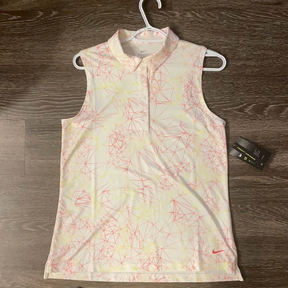 Nike Dri-fit women’s sleeveless golf polo